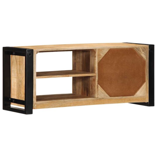  TV-benk 80x30x35 cm grovt heltre mangotre 8721158339645