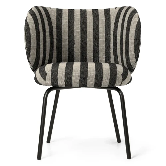 Ferm Living Rico Spisestol Black Louisiana   Sand/Black