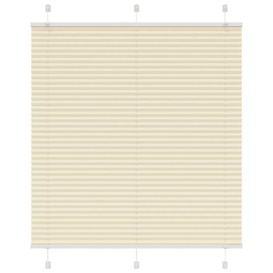 Plisségardin krem 120x100 cm Stoffbredde 119,4 Polyester