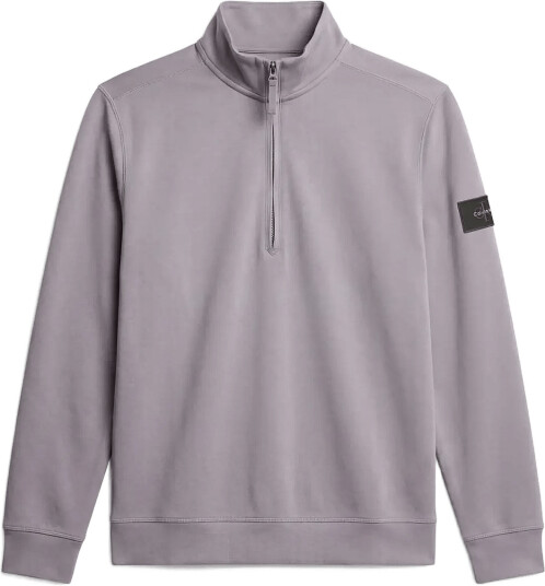 Calvin Klein Jeans Ls Eu 350Terry Badge Qtr Zip Grey XL