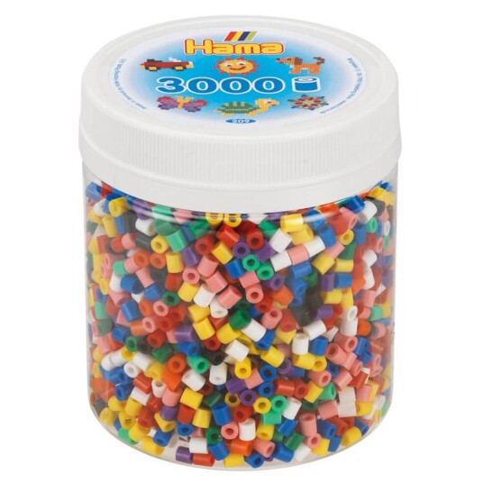 Hama Ironing Beads in Jar - Mix Standard (00) 3000pcs.