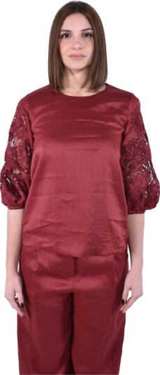 Max Mara Studio Dame Bluser & Skjorter Rød 2XS, Max Mara Studio Dame Bluser & Skjorter Rød 2XS,