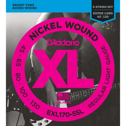Daddario D'Addario EXL170-5SL Saiten-Set für 5-string E-Bass Daddario D'Addario EXL170-5SL Saiten-Set für 5-string E-Bass
