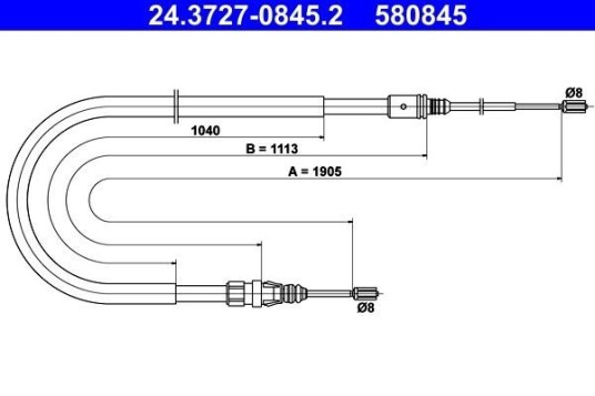Bremsewire ATE 24.3727 0845.2