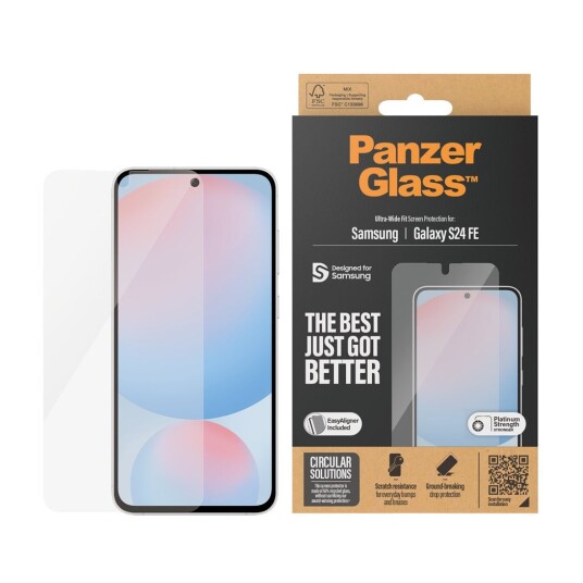 Panzerglass Ultra-Bred Skjermbeskytter til Samsung Galaxy S24 FE - Herdet Glass