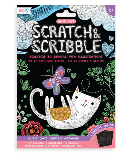 Ooly Scratch & Scribble mini Søte katter Ooly Scratch & Scribble mini Søte katter