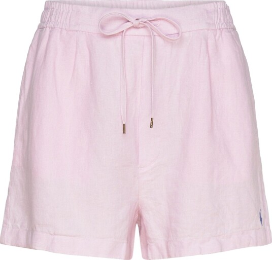 Polo Ralph Lauren 9/1 Pd Linen Wvn Shorts   Pink   L