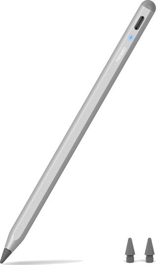 Metapen A8 aktiv stylus til iPad med USB-C Grå