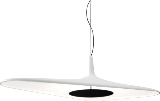 Soleil Noir Pendel 35 Hvit Luceplan Stue Design Plast Med en lyskilde