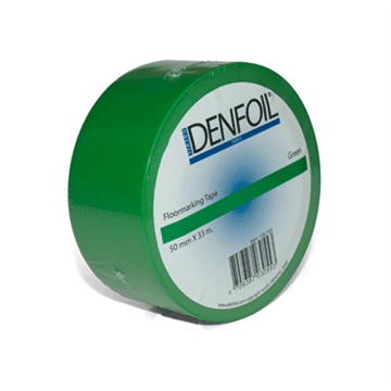 Gulvtape til oppmerking  50 mm x 33 m  Grønn farge   