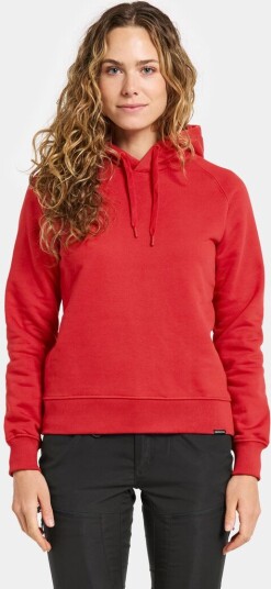Didriksons Ven Women's Hoodie Pomme Red