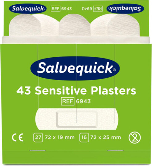 Salvequick 6943 Sensitive plaster 6x43st