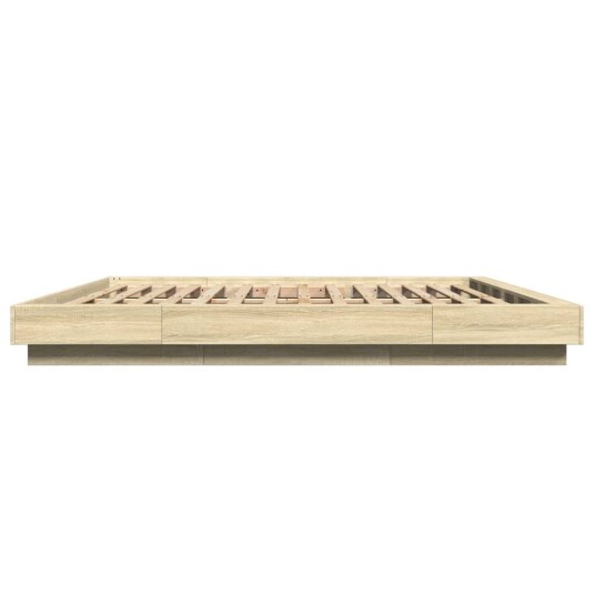 Sengeramme sonoma eik 180x200 cm konstruert tre 8721102618086