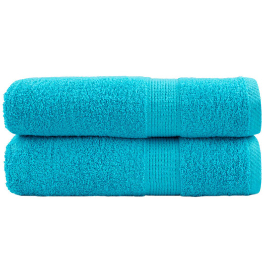 Premium saunahåndklær SOLUND 2 stk turkis 50x100 cm 600 g/m2 Premium saunahåndklær SOLUND 2 stk turkis 50x100 cm 600 g/m2