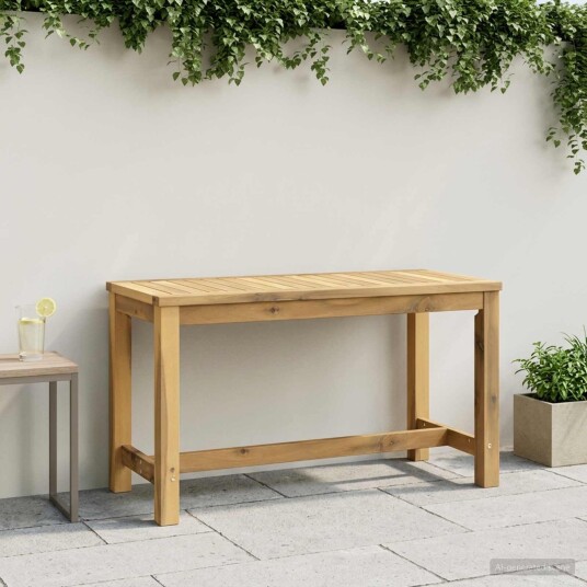 vidaXL Hagebenk 80,5 x 35 x 45 cm Solid akasietre Hvitvasket