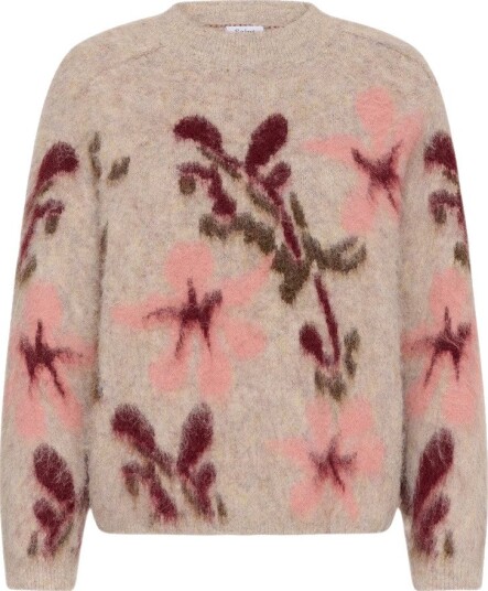 Saint Tropez Dame Strikkevarer Beige XS,