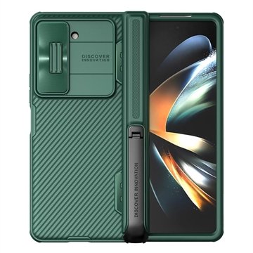 Samsung Galaxy Z Fold5 Nillkin CamShield Fold Hybrid-deksel med Stativ Grønn