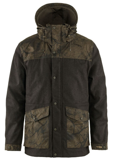 Fjellreven Värmland Wool Jacket M Dark Olive-dark Olive Camo XXL