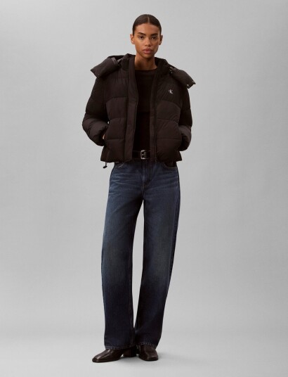 Calvin Klein Jeans Matte Mw Short Puffer Black XL