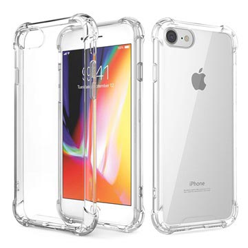 Ripebestandig iPhone 7/8/SE (2020)/SE (2022) Hybrid-deksel Kristallklar