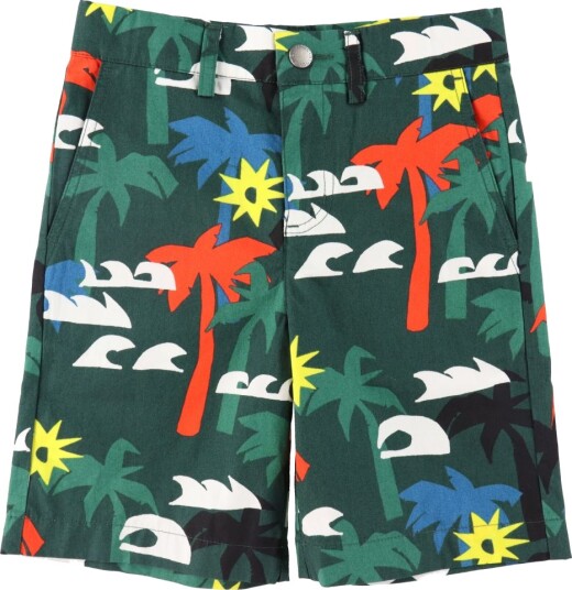 Stella McCartney Kids Shorts Grønne m. palmer Stella McCartney Kids 6 år 116 Shorts