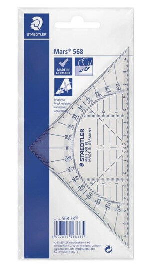 Staedtler Geometry set square 16cm nonbreak. Staedtler Geometry set square 16cm nonbreak.