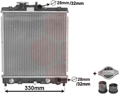 VAN WEZEL 25002122 Radiator motorkjøling