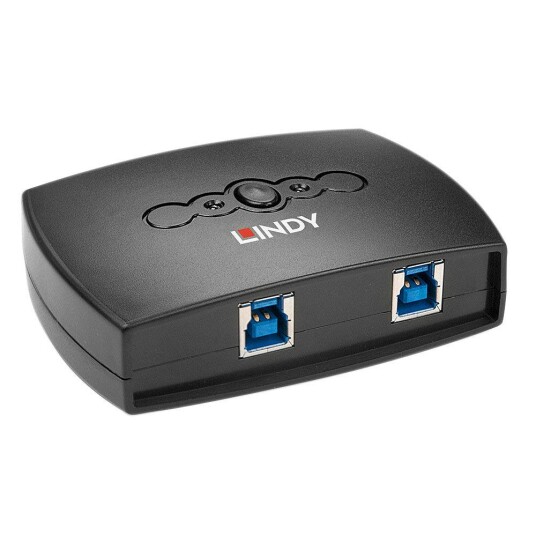LINDY Switch 2x1 USB 3.0 2 Datamaskiner deler 1xUSB 3.0
