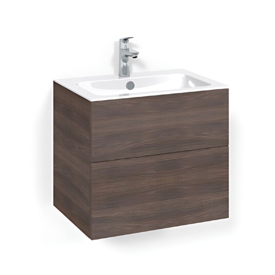 Macro Design Crown Plain/push-open Servantskap 2 Skuff - med Light Servant Brun ask / 60cm 8