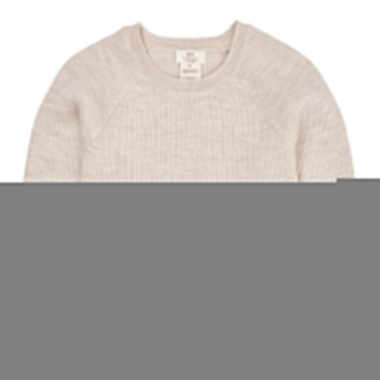 Copenhagen Colors Pale Cream Melange Merino Classic Rib Genser 128 Copenhagen Colors Pale Cream Melange Merino Classic Rib Genser 128
