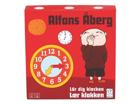Alfons Åberg Lær Klokken - Barbo Toys Barnespill med Fargerik Design