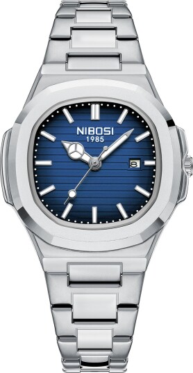 Nibosi Astronaut Ladies Silver Blue Nibosi Astronaut Ladies Silver Blue