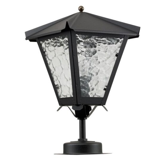 Westal Gustav Fotlykt 360 x 225 mm Svart klart katedralglass Belysning