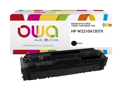 Owa - Høykapasitets - Svart - Kompatibel - Gjenfabrikert - Tonerpatron Alternativ For: Hp 207X - For Hp Color Laserjet Pro M255dw M255nw Mfp M282nw Mfp M283fdn Mfp M283fdw