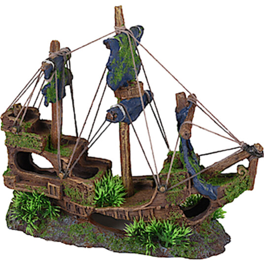 Akvarium Deco Moza Skipsvrak 3 Master Brun 31 X 11 X 27 cm