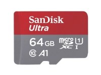 SanDisk Ultra - Flashminnekort (microSDXC til SD-adapter inkludert) - 64 GB