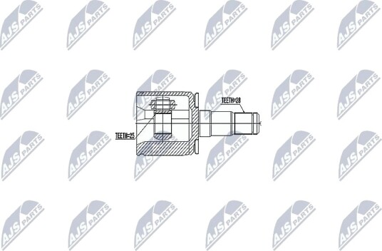 Nty Drivknute drivaksel NTY NPW MS 047