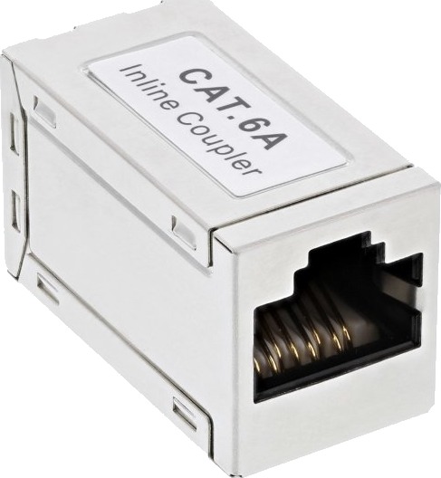 Inline Inline Adapter Cat.6A Helt Skjermet Metall 2X Rj45 F/F 1:1