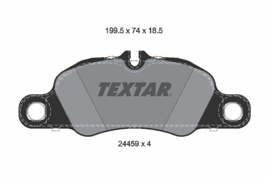 Bremseklosser TEXTAR 2445901
