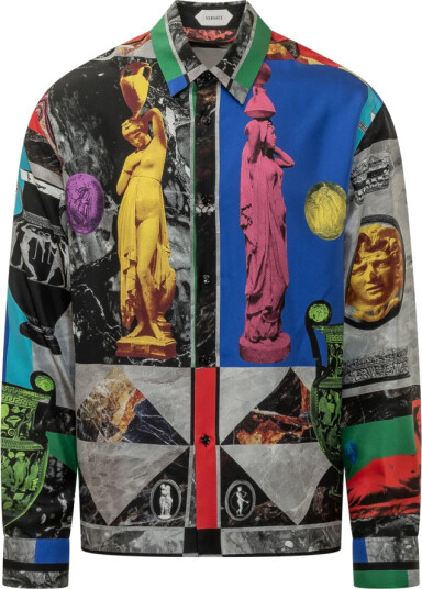 Versace Herre Skjorter Flerfarget 2XL,
