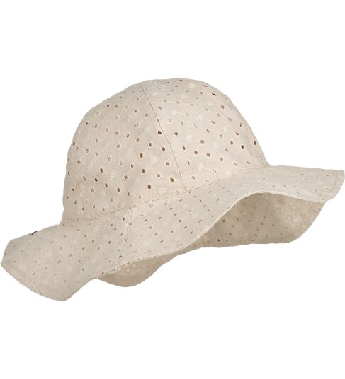 Liewood Amelia Anglaise Sun Hat - Cream - 9-12M
