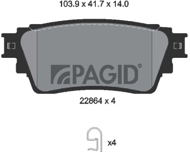 PAGID T2755N Bremseklosser