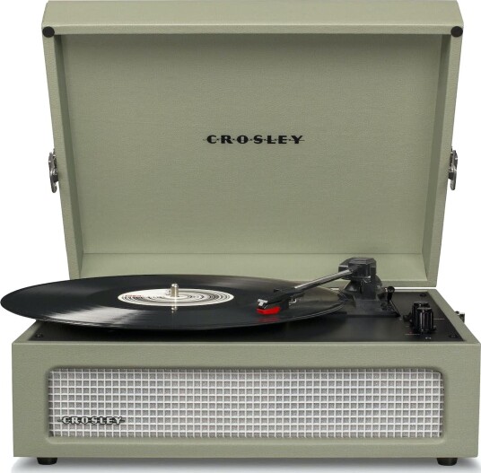 Crosley Voyager Platespiller med Bluetooth Grønn Crosley Voyager Platespiller med Bluetooth Grønn