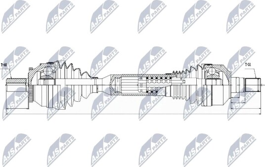 Nty Drivaksel NTY NPW VV 063 Nty Drivaksel NTY NPW VV 063