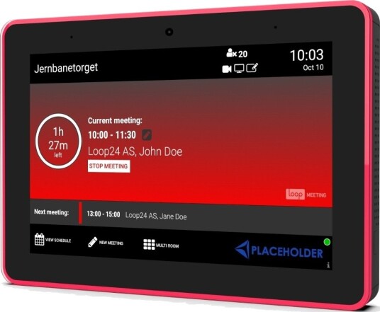 Loop24 8" Konferanseromsdisplay med Wi-Fi og Bluetooth Loop24 8" Konferanseromsdisplay med Wi-Fi og Bluetooth