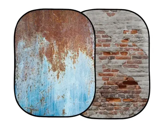 Manfrotto Rusty Metal/Plaster Wall Vendbar bakgrunn 1,5x2,1 Manfrotto Rusty Metal/Plaster Wall Vendbar bakgrunn 1,5x2,1
