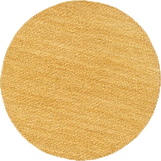 Birka Ullteppe Rund 240 cm - Gul