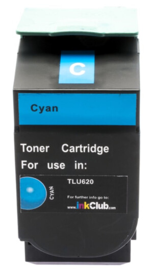 inkClub TLU620 Tonerkassett, erstatter Lexmark C540H1CG, cyan, 2.000 sider