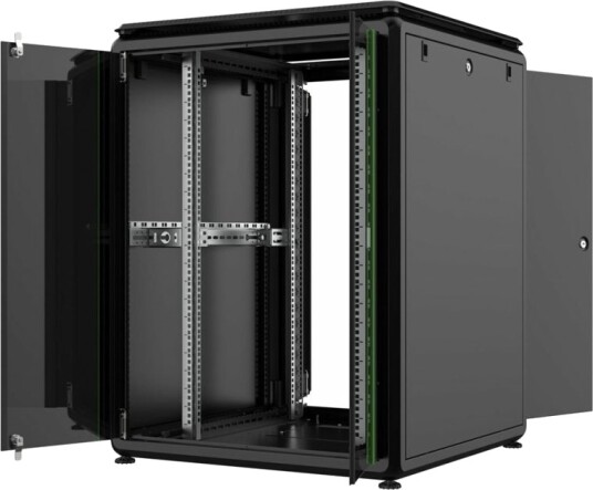 Lanview By Logon Rack Skap 800 X 800 Mm Data Line Free-Standing Svart Ral 9005 20U 19" Lanview By Logon Rack Skap 800 X 800 Mm Data Line Free-Standing Svart Ral 9005 20U 19"