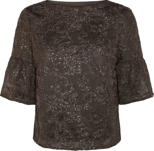 Bruuns Bazaar Pholidobbcarlie Blouse BROWN 36 Bruuns Bazaar Pholidobbcarlie Blouse BROWN 36